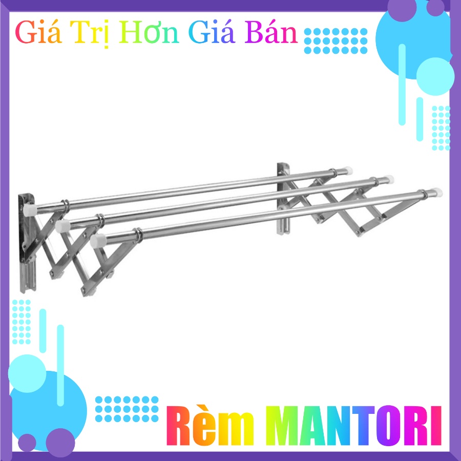 ⚜️Giàn Phơi Đồ Thông Minh Gắn Tường Inox Dài 1m2 Nhập Khẩu⚜️Tiết Kiệm Không Gian, Sang Trọng Và Tiện Ích⚜️