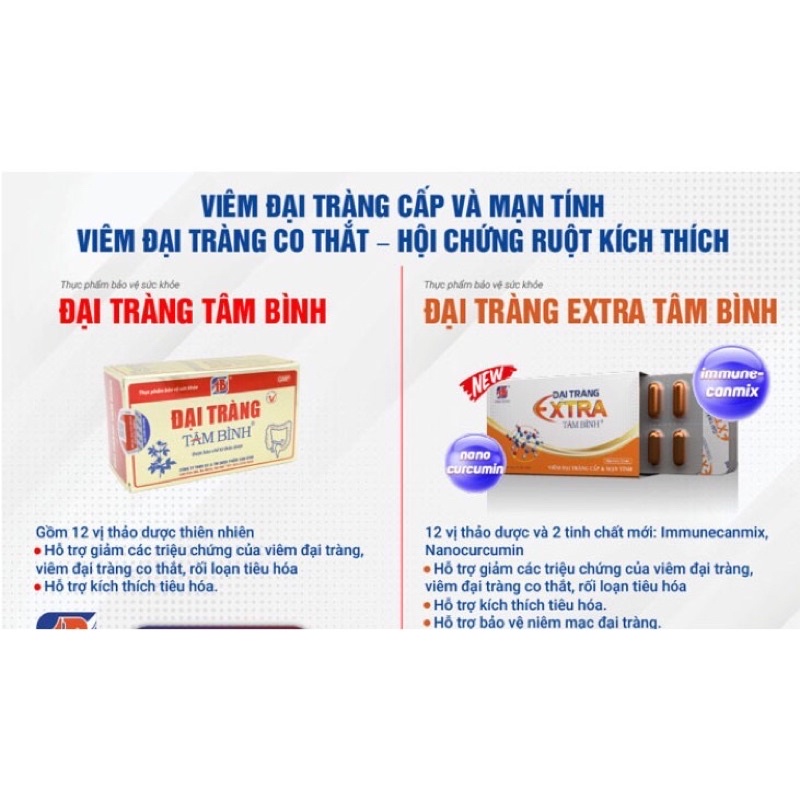 Đại Tràng Extra Tâm Bình ( Hộp 60 viên )