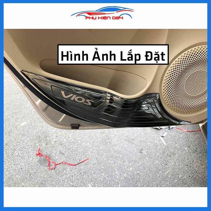 Bộ ốp tapli Vios 2019-2023 vân Titan chống xước va đập khi mở cửa và làm đẹp xe