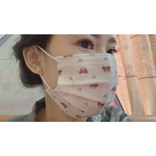 Khẩu trang Hoạt hình hoạ tiết gấu xinh xắn đáng yêu