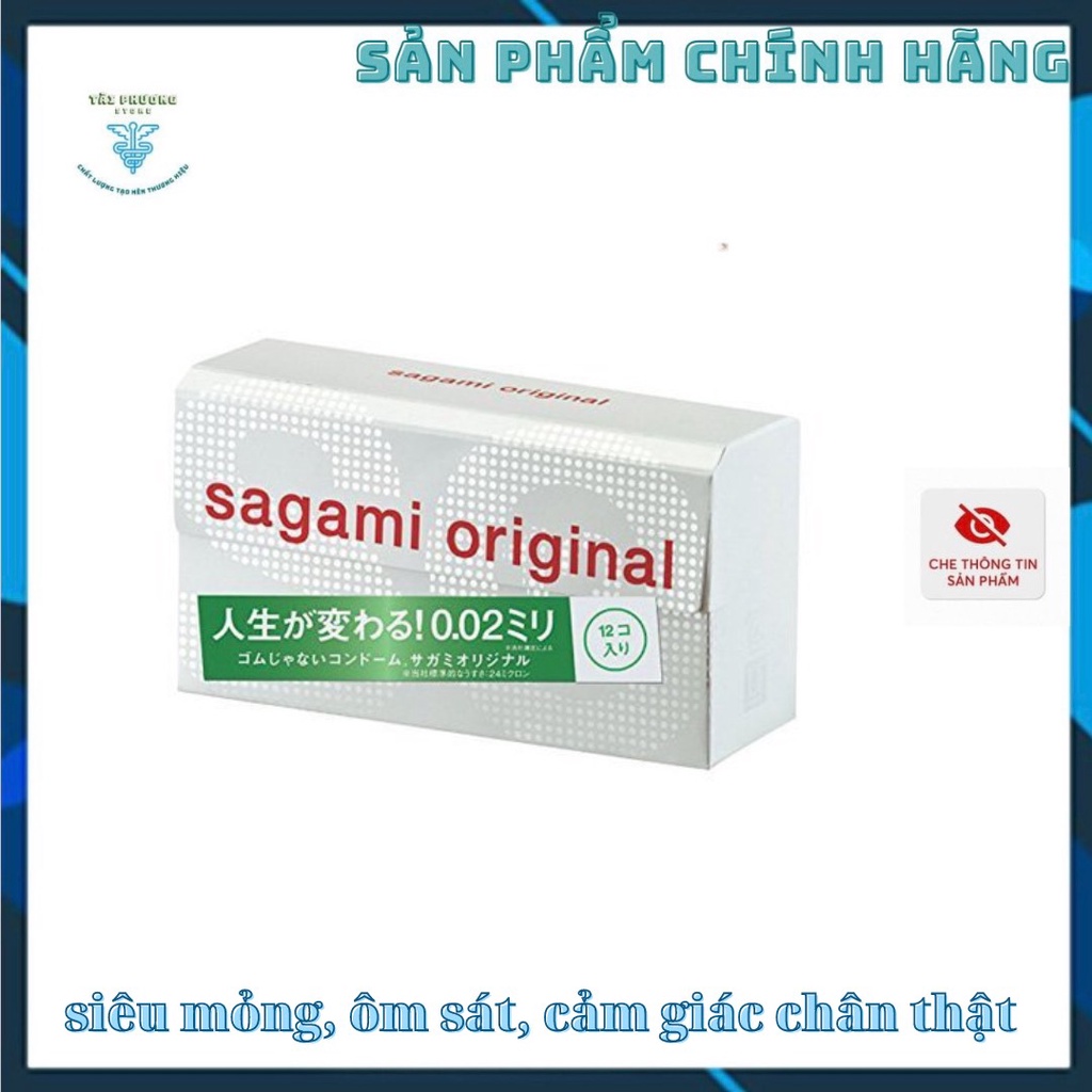 Bao Cao Su Sagami Original 002, siêu mỏng cao cấp chỉ 0.02 mm, ôm sát, tạo cảm giác chân thật