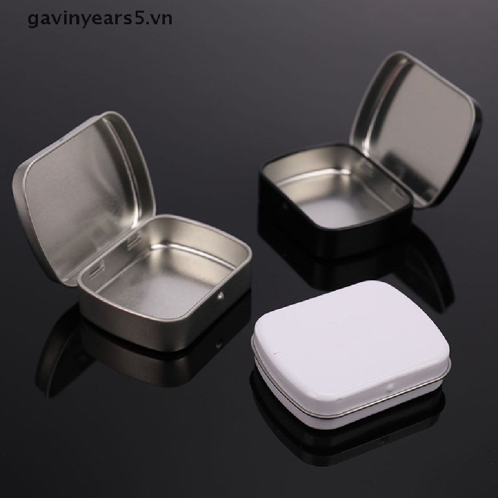 Hộp lưu trữ chìa khóa nắp lật bằng kim loại màu đen / bạc kích thước nhỏ tiện dụng