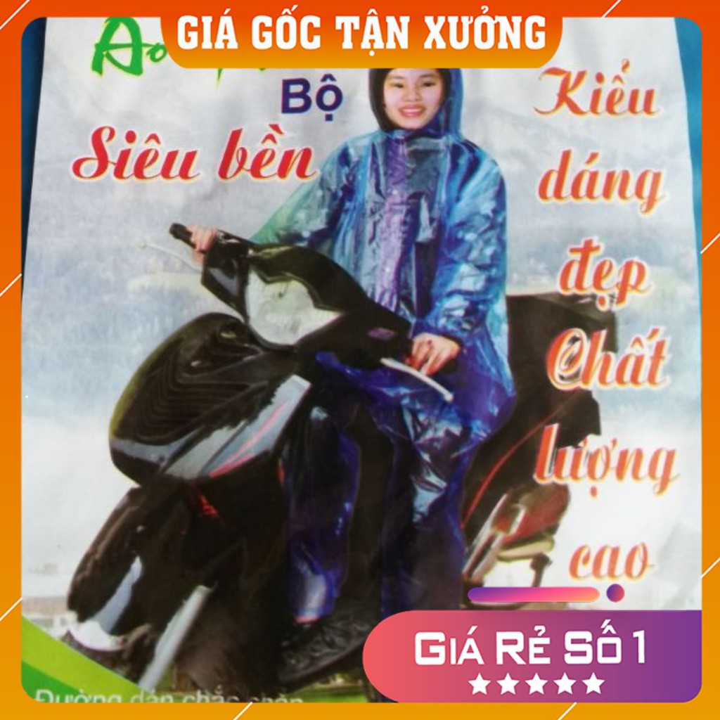 Combo 10 áo mưa bộ siêu bền chỉ 100k