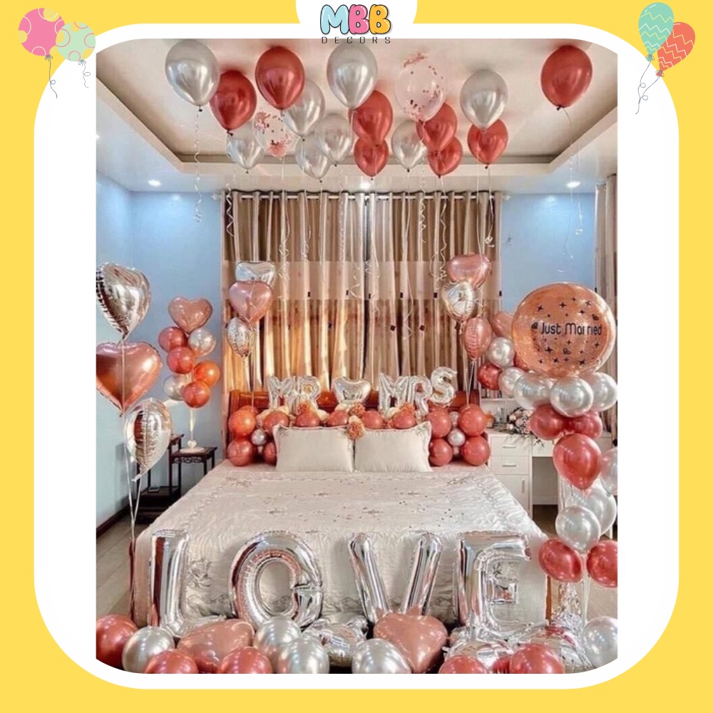 [TPHCM - TẶNG ỐNG THỔI] Bong Bóng Ngôi Sao Trái Tim Size To 45cm Nhiều Màu, Trang Trí Sinh Nhật, Đám Cưới, Valentine
