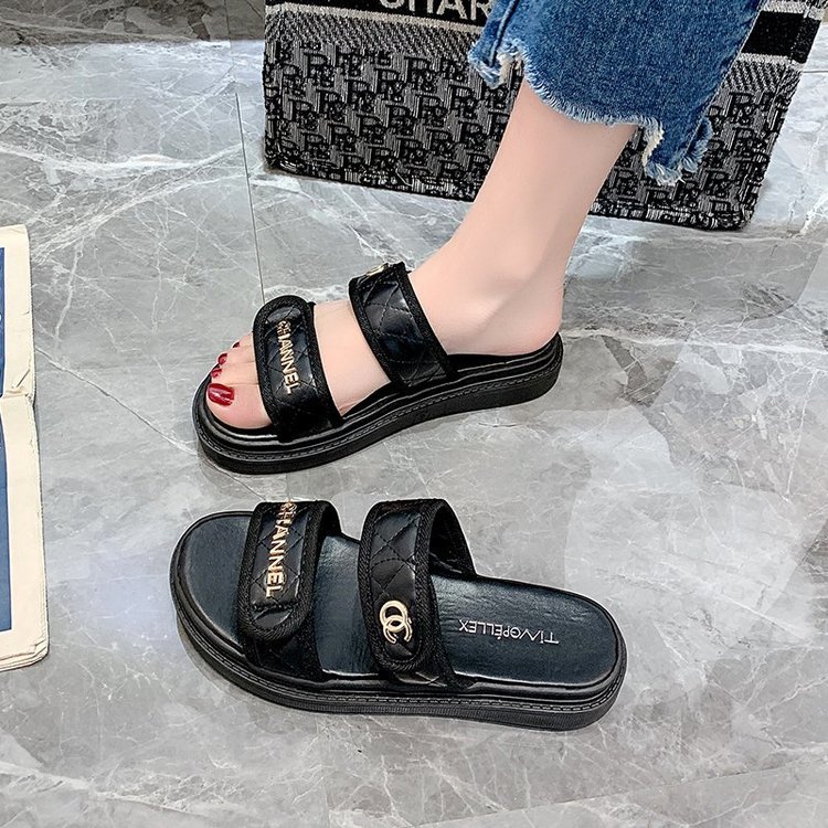 [ Mã 66CBSALE giảm 30K đơn 200K] Xăng đan Đế Bằng Mũi Tròn Thời Trang Cho Nữ | BigBuy360 - bigbuy360.vn