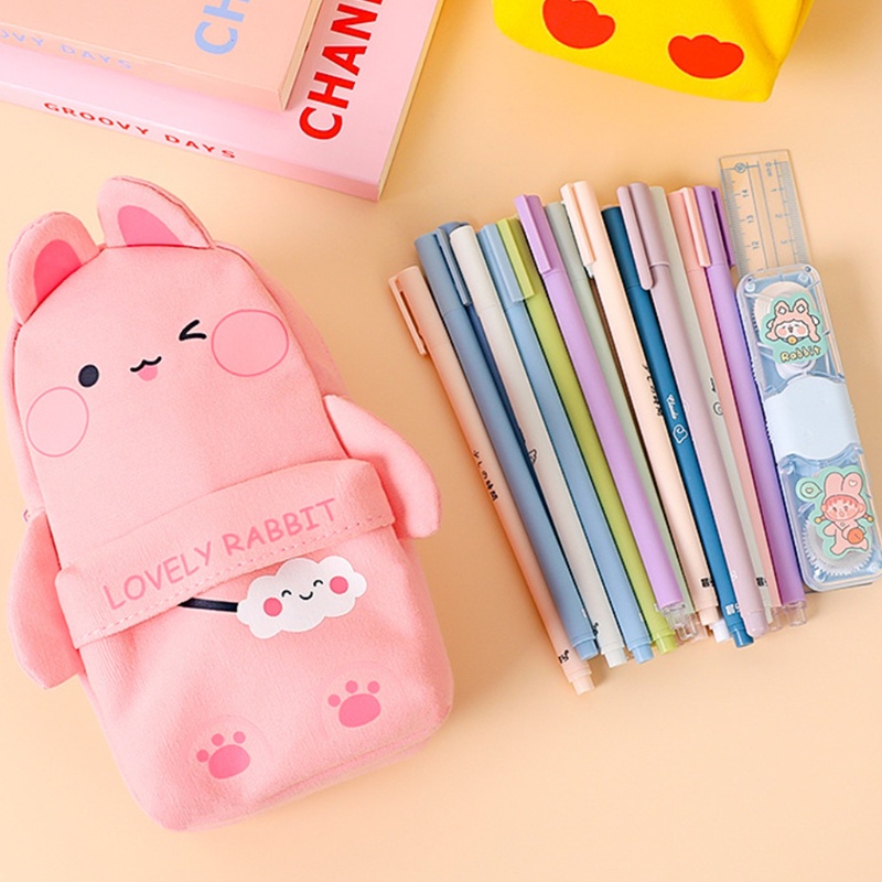 Túi Đựng Mỹ Phẩm / Đồ Vệ Sinh Cá Nhân Bằng Vải Canvas Có Khóa Kéo Mới Lạ Dành Cho Học Sinh / Trẻ Em