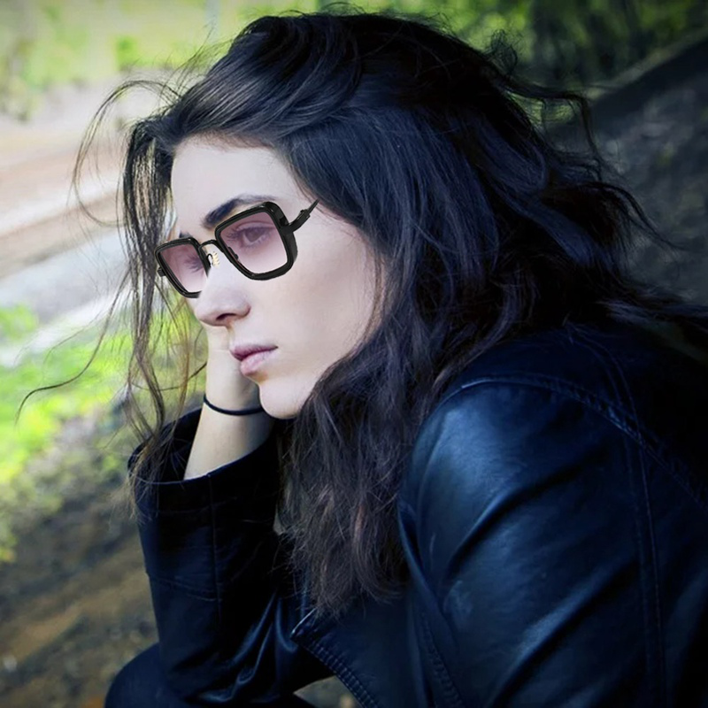 Kính mát kim loại thiết kế gọng vuông hợp thời trang cho nam | BigBuy360 - bigbuy360.vn