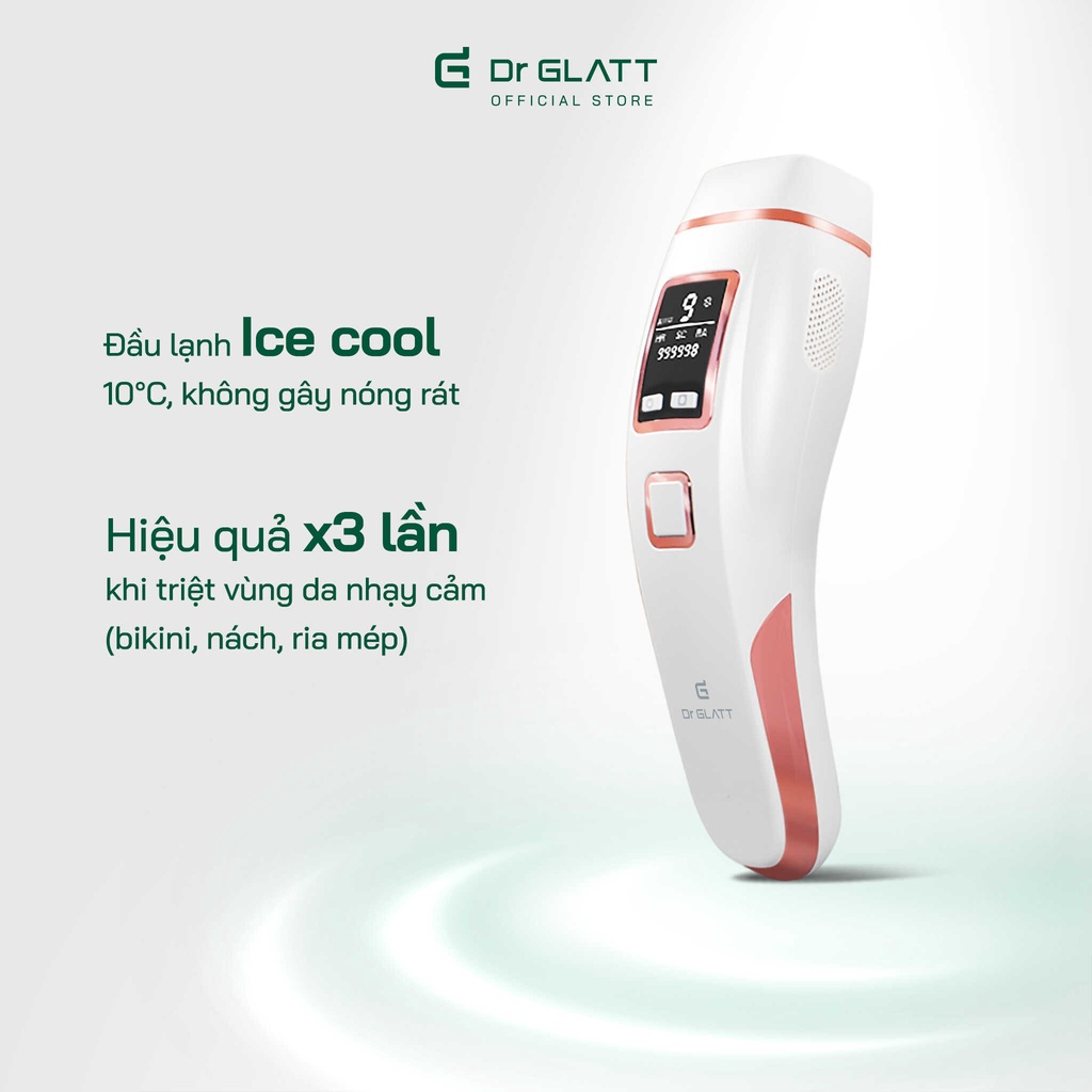 Máy triệt lông trẻ hoá da DR GLATT IPL PRO/ IPL 2.0 - tặng kèm gel lô hội - chính hãng