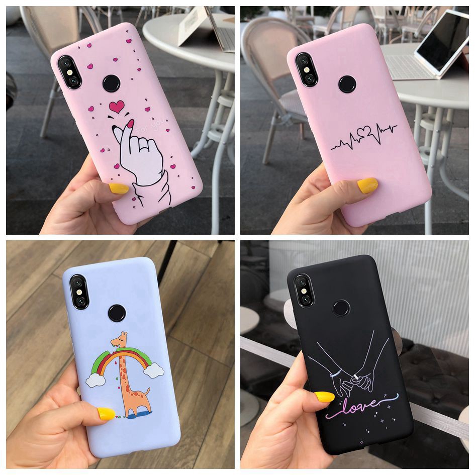 Ốp điện thoại mềm dễ thương cho cặp đôi Xiaomi Mi A2 Lite Redmi 6 Pro