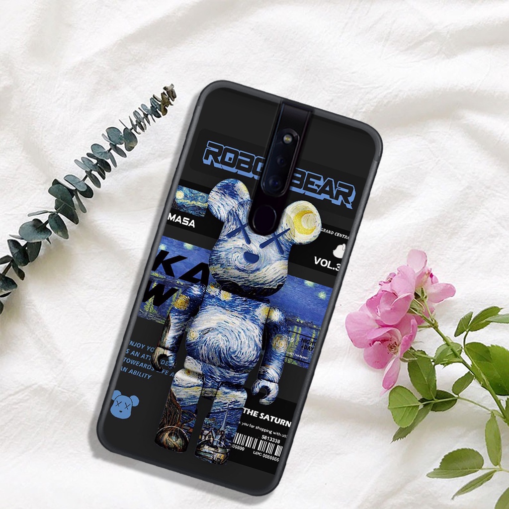 [HOT]ỐP OPPO F11 - F11 PRO , In Hình Gấu Robot họa tiết L-V màu sắc cực đẹp.