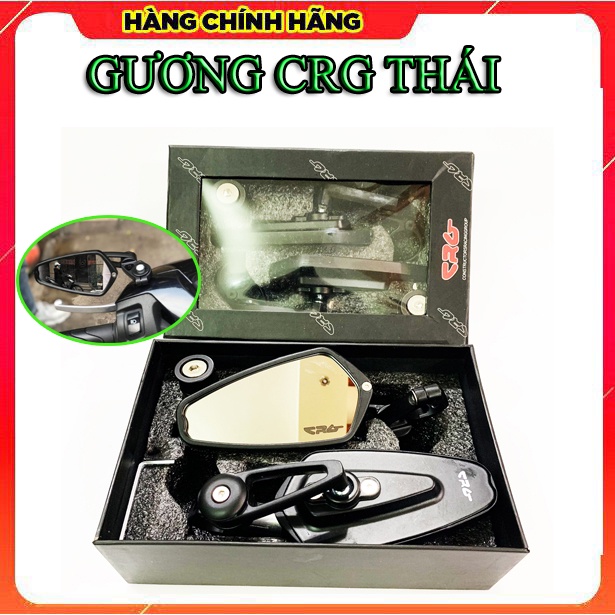 Gương Gù Crg Chính Hãng Thái Lan Tặng 6 ốc Gắn Chân Kính -Giá 1 Cặp