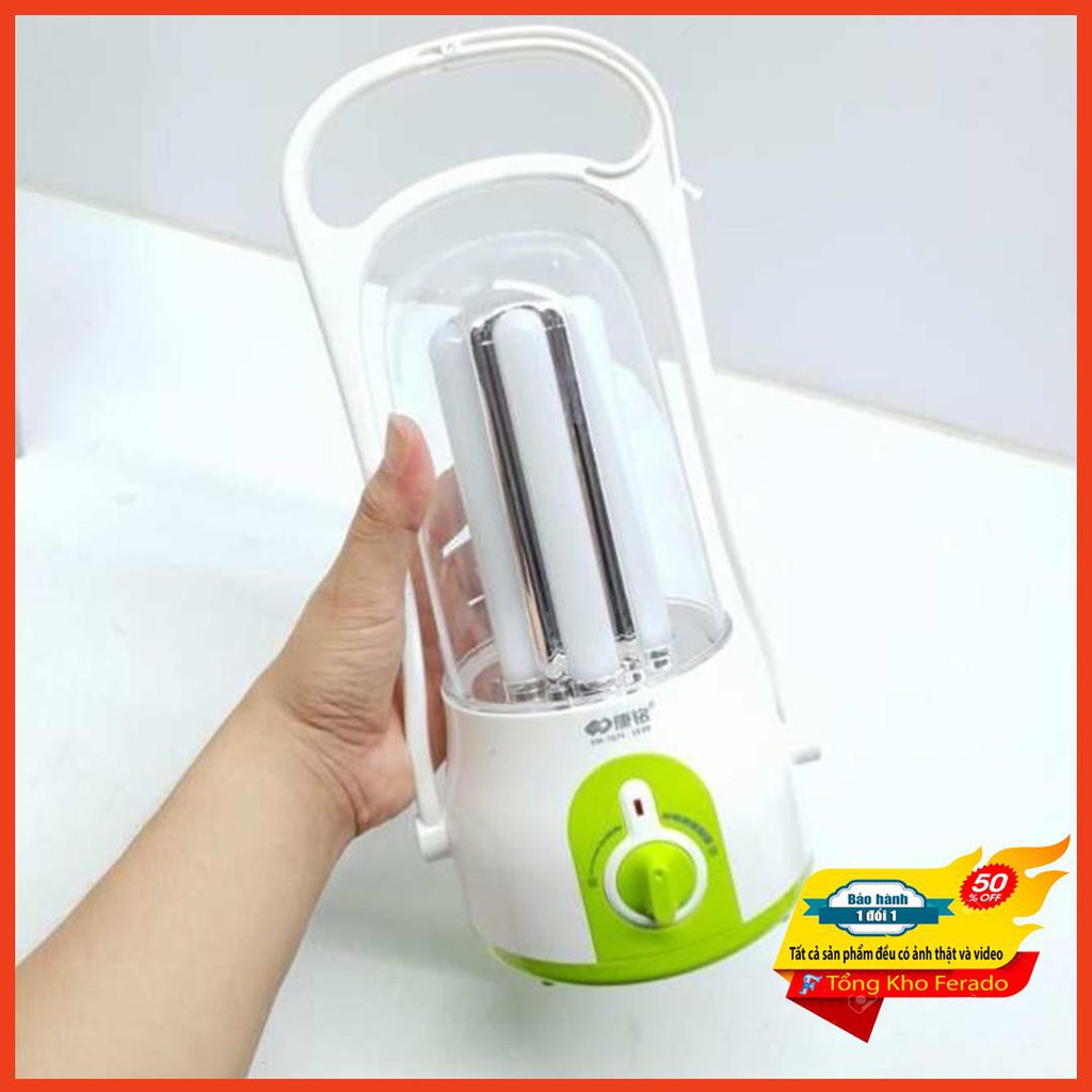 [ Siêu rẻ ] Đèn tích điện kiêm sạc pin dự phòng KM-7679
