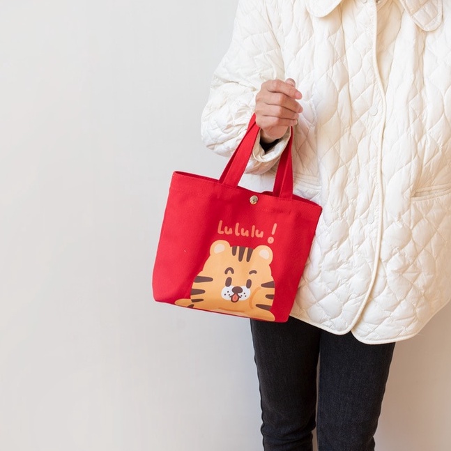Túi đựng hộp cơm ENVIROSAX chất liệu canvas thiết kế nhỏ nhắn dễ thương sử dụng tiện lợi