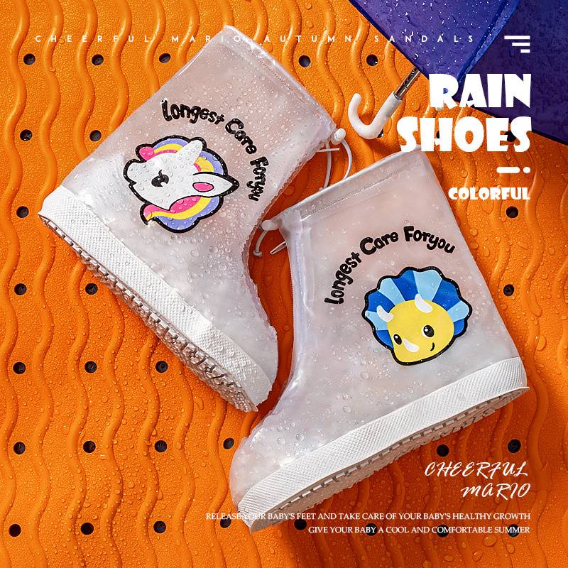 Bốt đi mưa CHEERFUL MARIO chống trượt không thấm nước hình cho bé 20-27.5cm