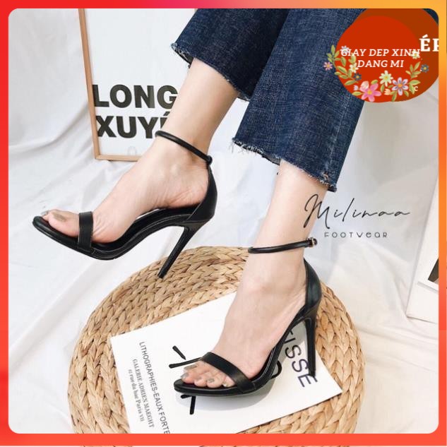 CAO GÓT NỮ GÓT NHỌN BÍT GÓT QUAI NGANG MÃNH  Giày dép xinh Mys