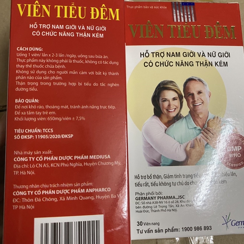 Viên Tiểu Đêm lọ 30 viên hỗ trợ bổ thận,giảm tiểu đêm