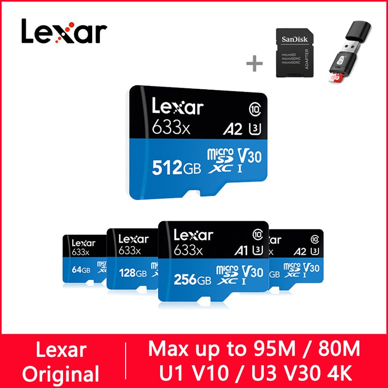 Thẻ Nhớ Micro SD / TF Hiệu Lexar 128GB 32GB 64GB 256GB 512GB 16GB