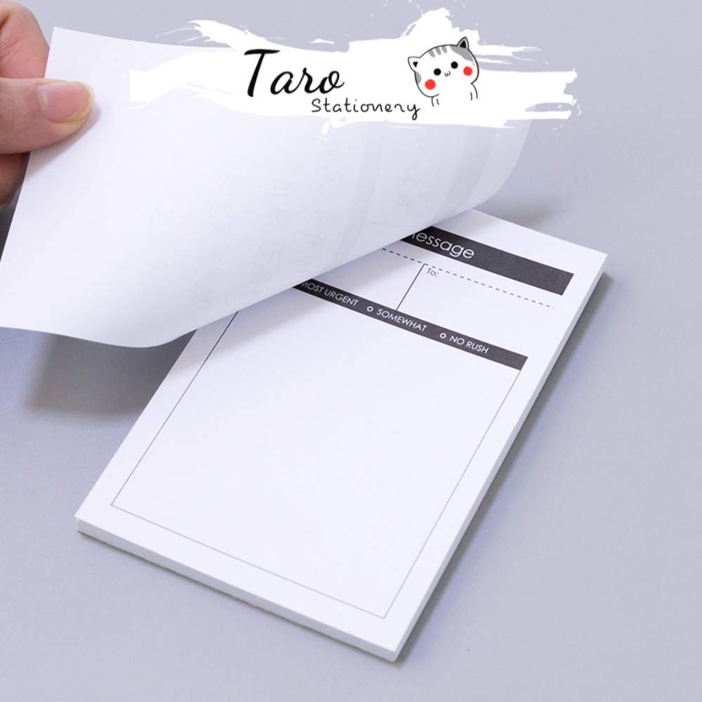 Giấy note ghi chú Simple lên kế hoạch to do list set 50 tờ Taro Stationery