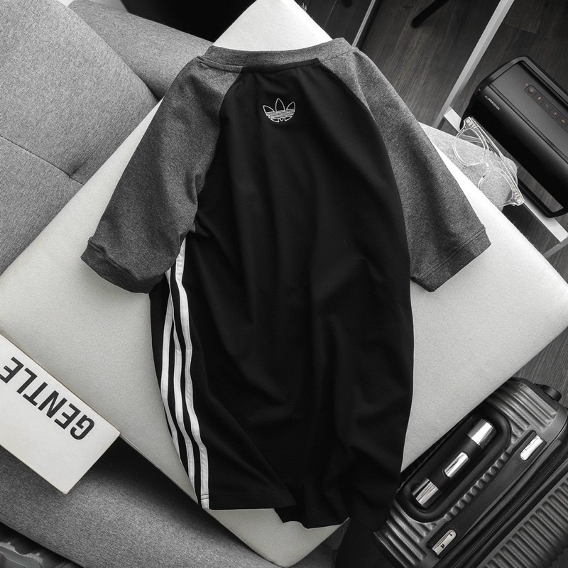 Áo thun cộc tay Raglan Ad chất cotton 4 chiều full tag made in cambodia