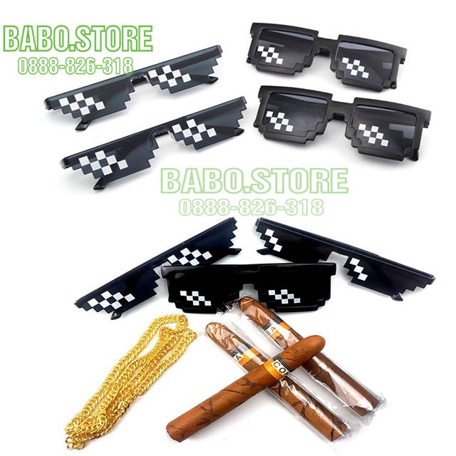 Kính THUG LIFE- kính THUNGLIKE 6 chấm giá rẻ, kính thời trang nam nữ thunglife kiểu dáng hàn quốc, chất, ngầu