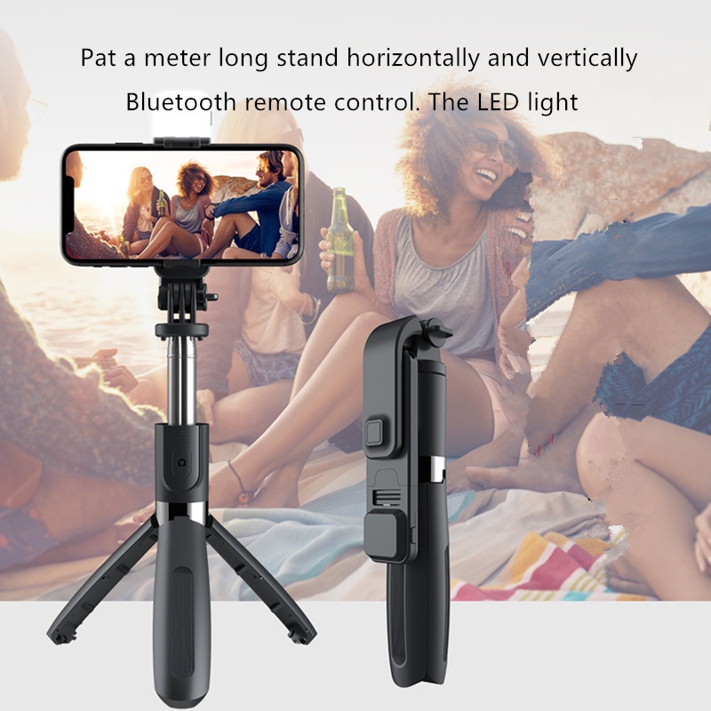 Gậy Chụp Ảnh selfie L02s Kết Nối Bluetooth Không Dây Cho Điện Thoại Android / iOS