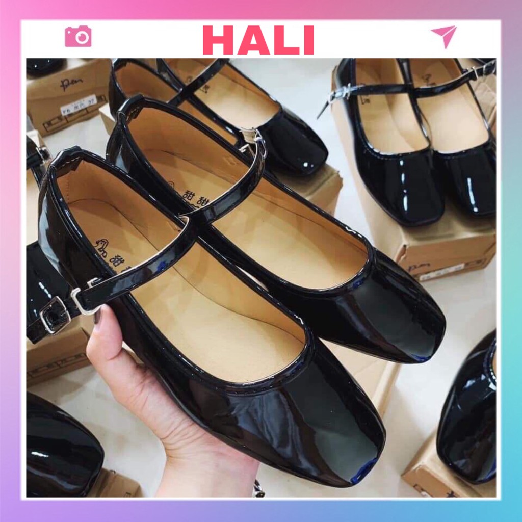 Giày bệt hài đế bằng (da bóng) xinh xắn