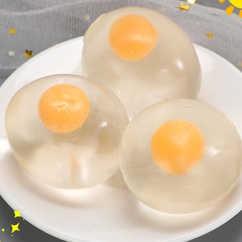 Đồ chơi bóp gudetama quả trứng gà trút giận 1 lòng đỏ squishy mochi