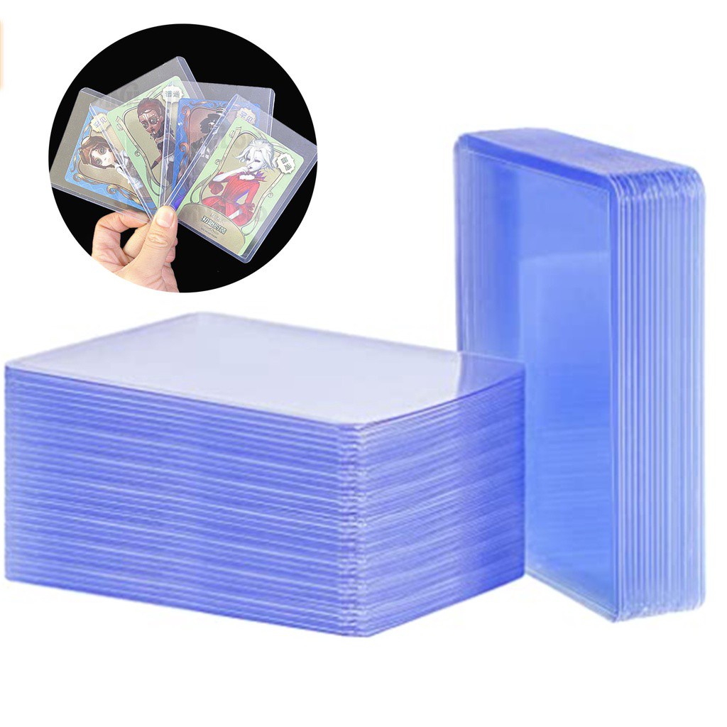 Set 25 Bao Nhựa Trong Suốt Bảo Vệ Thẻ Bài Chơi Bóng Rổ Giá Đỡ