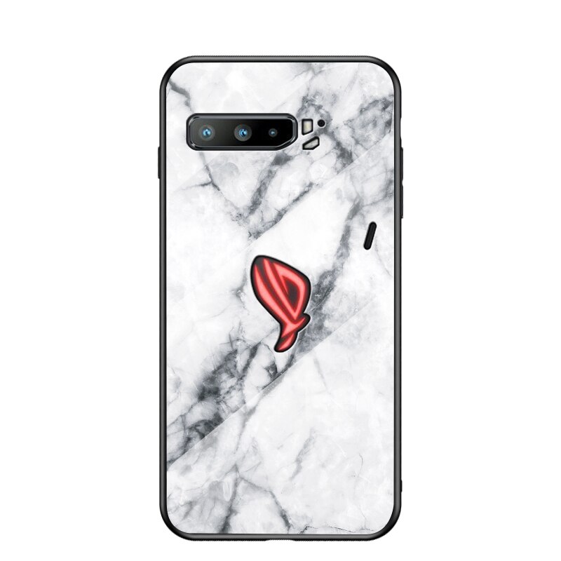 Ốp Lưng Tích Hợp Kính Cường Lực Họa Tiết Cẩm Thạch Cho Asus Rog Phone 3 5g