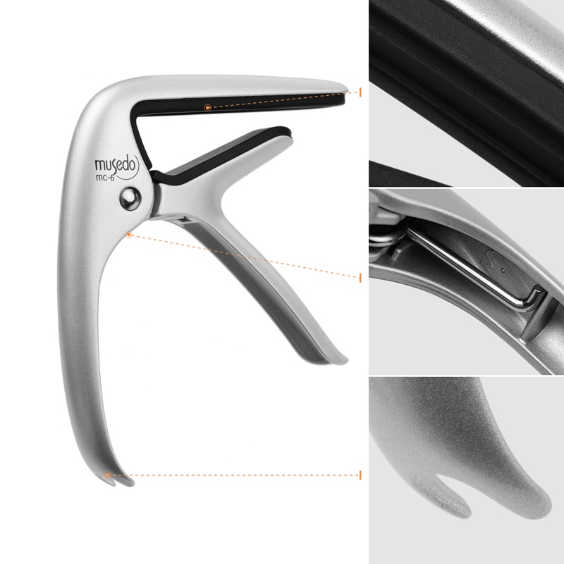 Capo Bằng Hợp Kim Nhôm Musedo MC-6 Chuyên Dụng Cho Đàn Guitar Cổ Điển