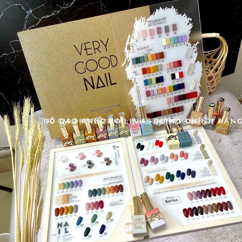 sét sơn gel very good nail 68 chai [ CHÍNH HÃNG ] “tặng kèm base top + 2 bảng màu”