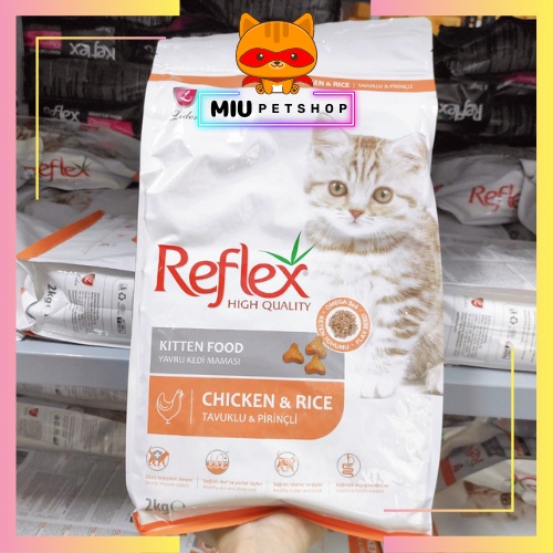 Thức ăn cho mèo Reflex Plus các vị | Túi 2KG | Hạt cho mèo lớn Reflex Plus cao cấp xuất sứ Thổ Nhĩ Kỳ.