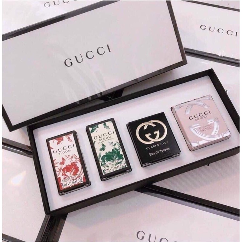 [Authentic] Set nước hoa Nữ mini Gucci 4 chai