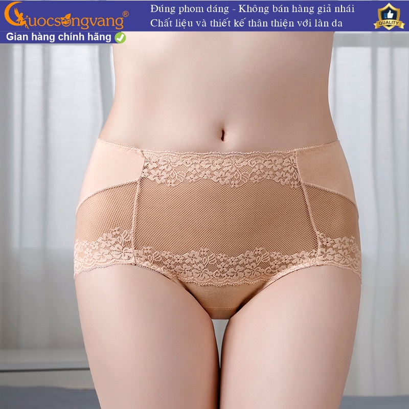 Quần chíp nữ lưới quần lót nữ lưới cotton mã GLDL047