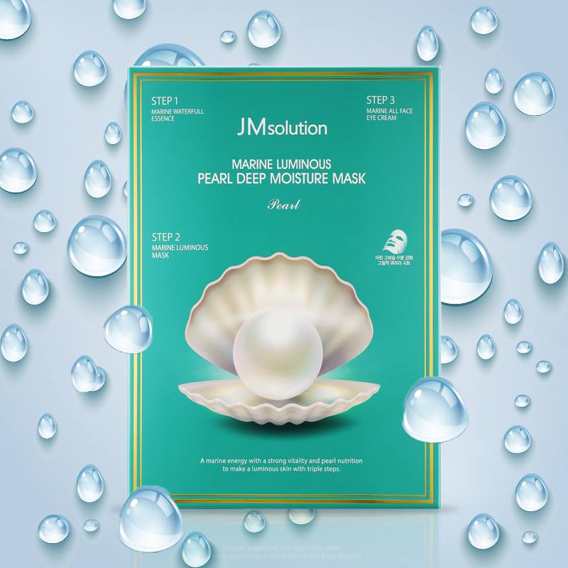 JMSolution Mặt Nạ Ngọc Trai 3 Bước  JM Solution Marine Luminous Pearl Deep Moisture Mask 30ml