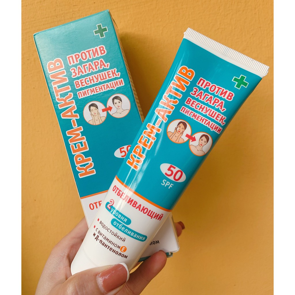 Chống nắng trắng da Nga spf50 - Chống nắng lên tone Nga - Date mới nhất hiện nay