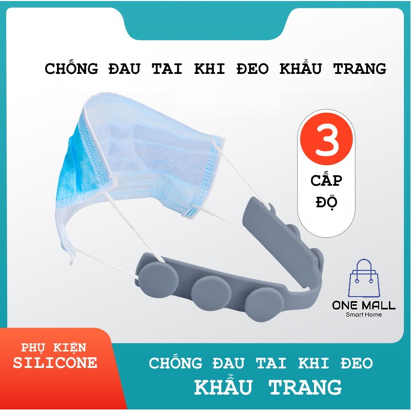 SILICONE MỀM. Đai đeo khẩu trang chống đau tai. Aone Mall