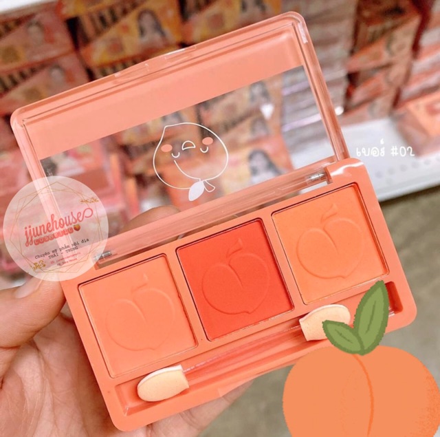 🍑 BẢNG PHẤN MÁ NOBLE PEACH 3 Ô | BigBuy360 - bigbuy360.vn