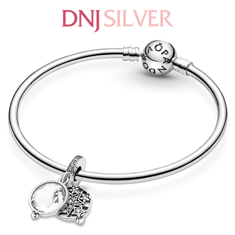 [Hàng cao cấp] Charm bạc 925 cao cấp, hàng chuẩn bạc - Charm Magnified Star Double thích hợp để mix vòng tay charm