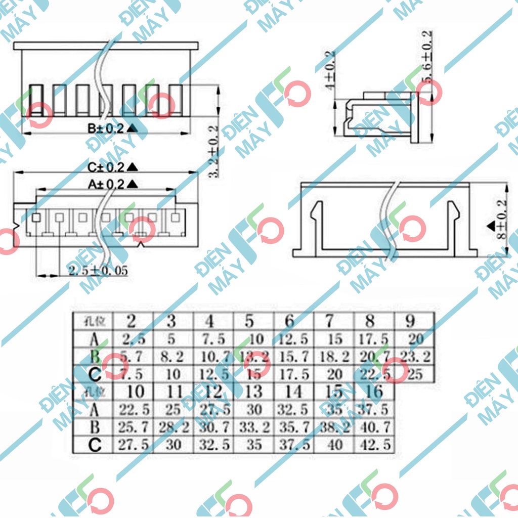 DMF5 Dây sạc cân bằng 2S 3S 4S 5S 6S dùng cho iMax B6