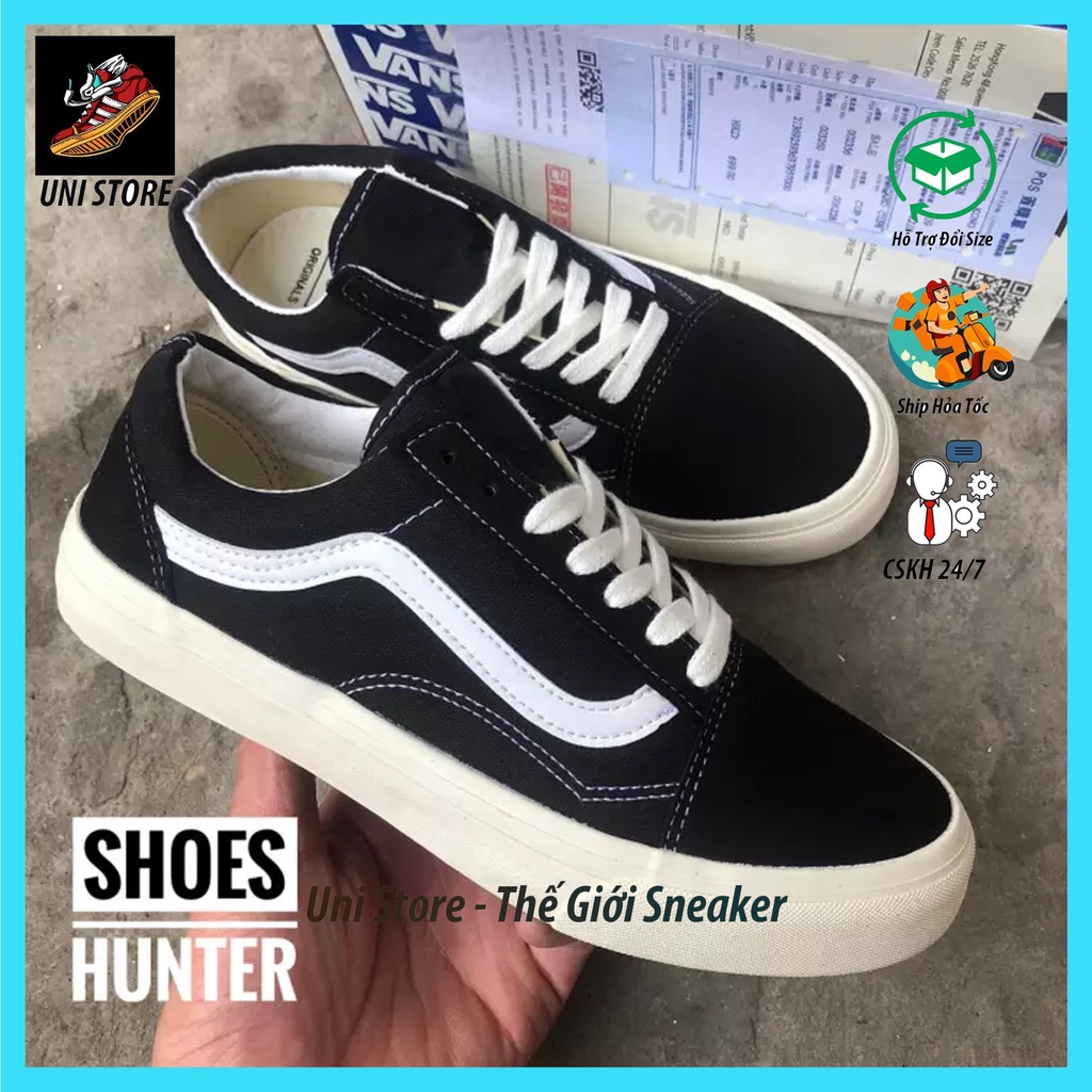 Giày Vans Đen Classic Vault, Giày Vans Nam Nữ Thể Thao Cao Cấp Full Box