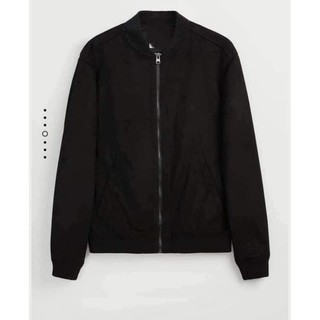 Áo khoác bomber da lộn cho nam