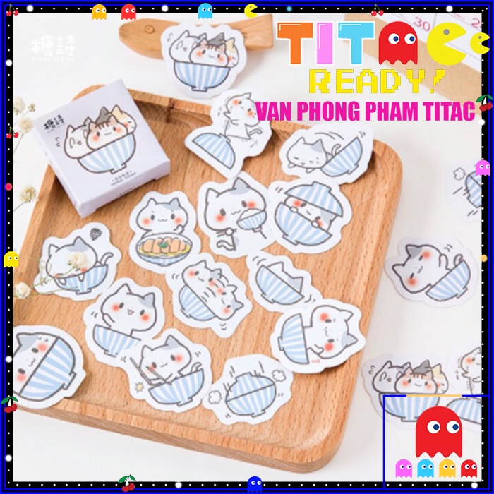 Hộp Miếng Dán Sticker Trang Trí Nhiều Mẫu Lựa Chọn