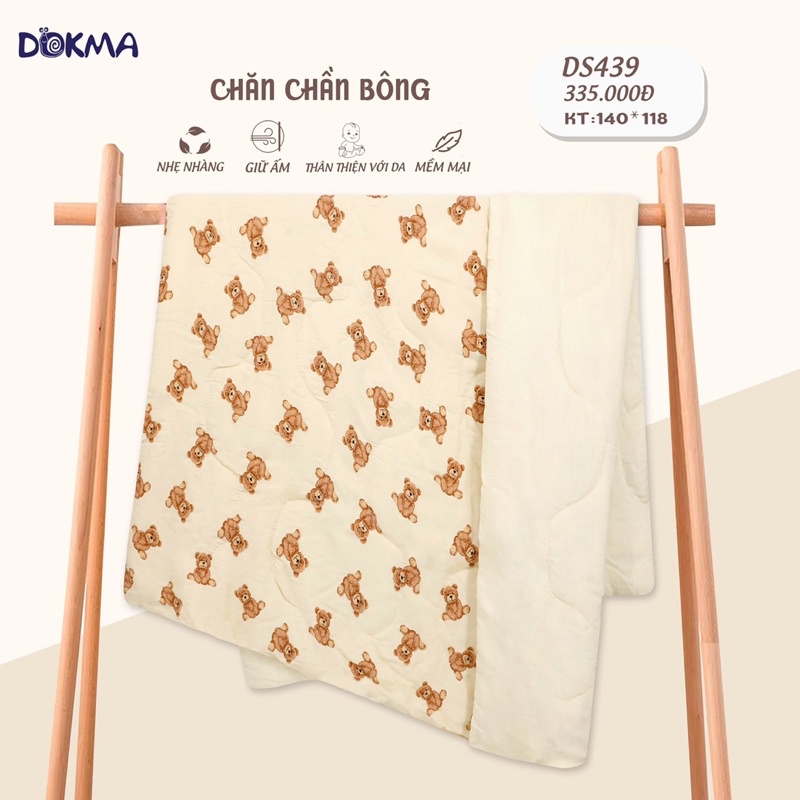 Chăn trần bông Dokma DS439 kt 140x118cm