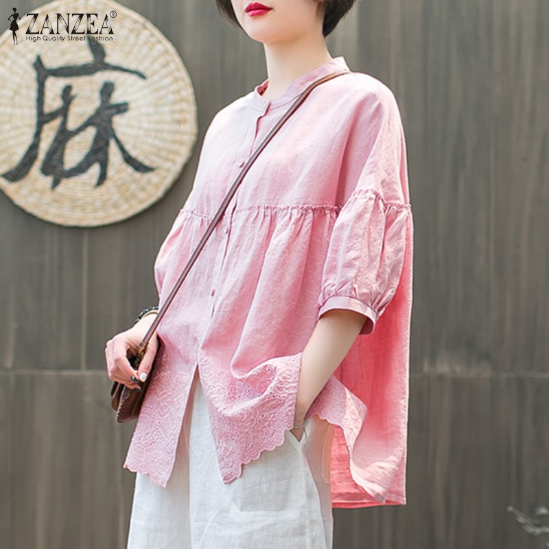 Áo ZANZEA Tay Lửng Thời Trang Cho Nữ | BigBuy360 - bigbuy360.vn