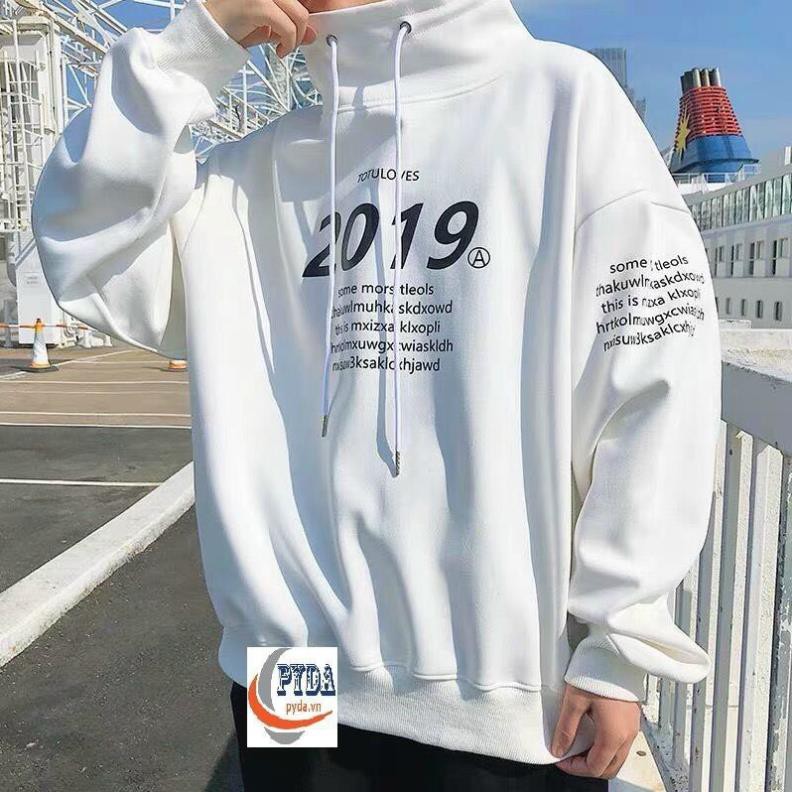 Áo hoodie in chữ 2019 chống lạnh unisex, chất nỉ dày dặn trẻ trung dành cho nam nữ SUMMER SWEATER