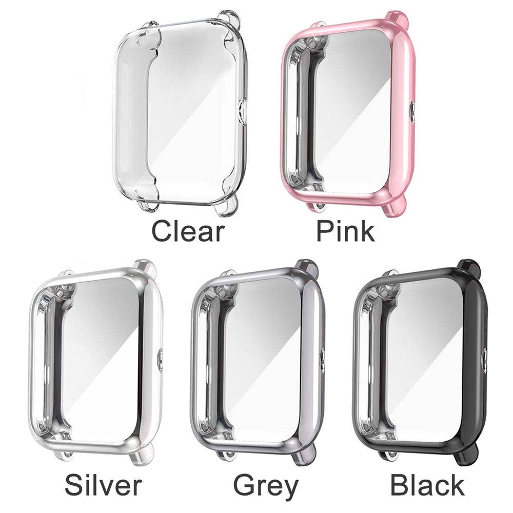 TOPABC Smart Anti Scratch Slim Shockproof Electroplated TPU Watch Case  For Xiaomi Huami Amazfit Bip Youth Lite