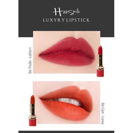 Son Thỏi Lì Lâu Trôi Hansmile Mystick Lipstick 3,5g Chất Son Cao Cấp Mịn Như Nhung