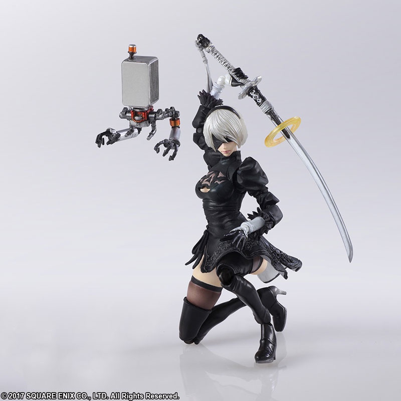 MÔ HÌNH CHÍNH HÃNG BRING ARTS NIER AUTOMATA 2B WITH MACHINE LIFEFORM