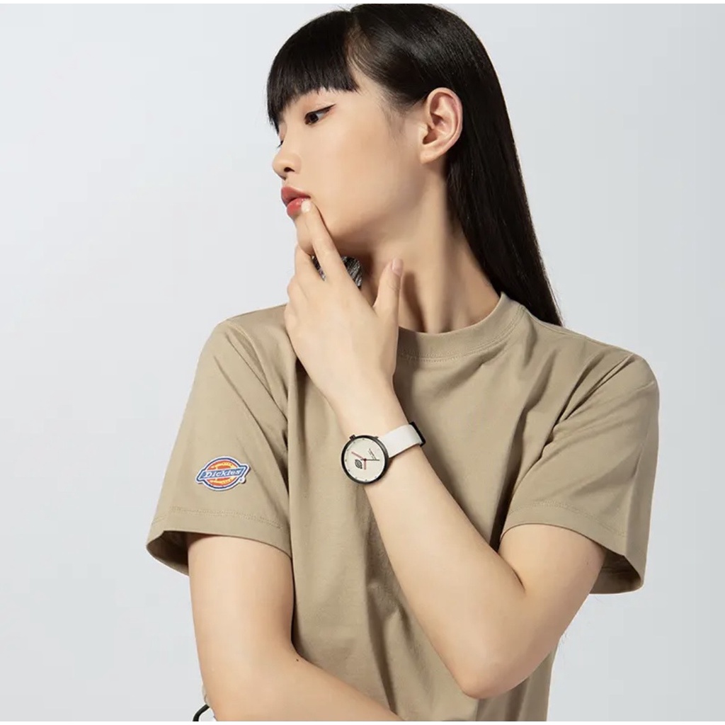 Đồng hồ Dickies xu hướng thời trang Sinh Viên, Dây Da thời trang nam nữ CL-120
